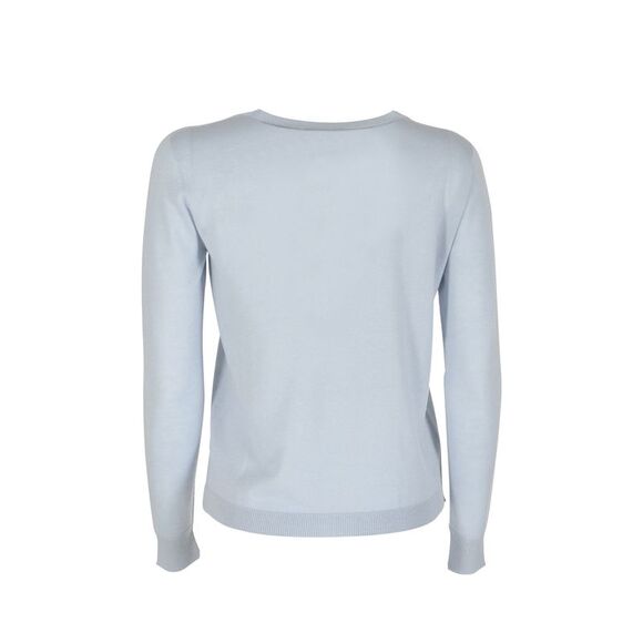 Dee Ocleppo Cashmere Crew Neck Pullover Sweater Women Sky blue Sweaters - Picture 6 of 7